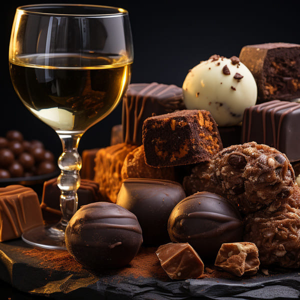 wine and chocolate