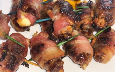 The Perfect Bite: Bacon-Wrapped Dates with Goat Cheese