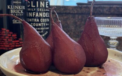 Elegant and Festive: Zinfandel Poached Pears for the Holidays