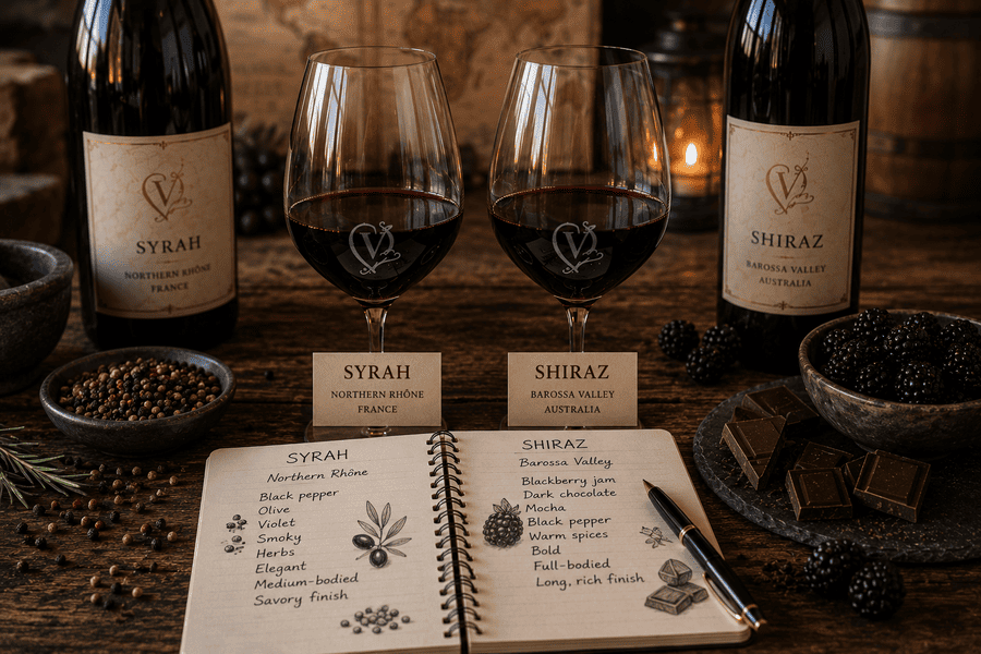 Shiraz Vs. Syrah Comparison Featured